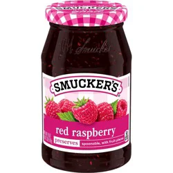 Smucker's Red Raspberry Preserves - 18oz