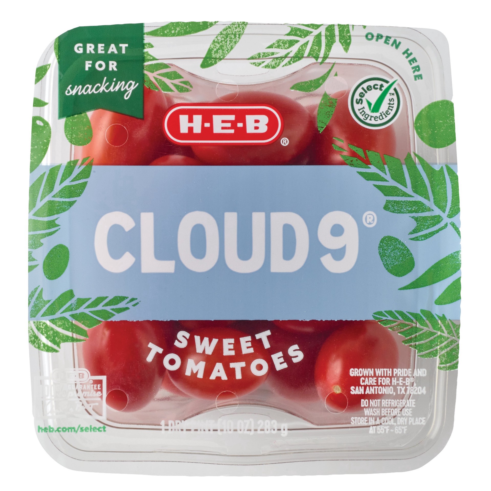 slide 1 of 1, H-E-B Fresh Cloud 9 Sweet Tomatoes, 10 oz