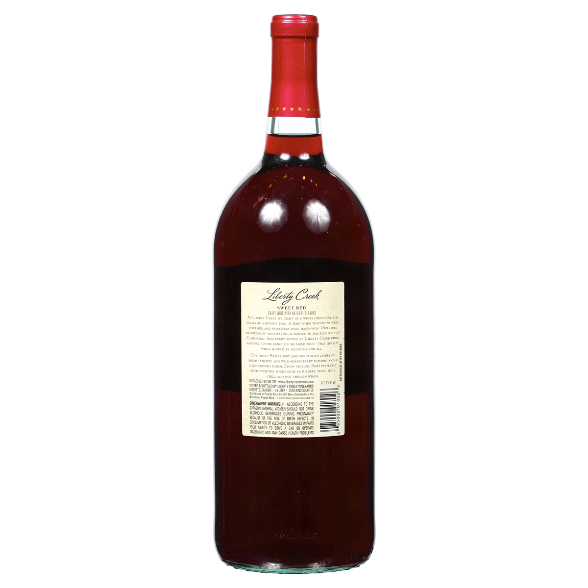 Liberty Creek Sweet Red Wine 1.5 liter Shipt