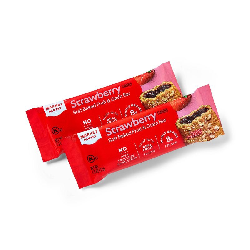 slide 2 of 3, Strawberry Cereal Bars - 8ct - Market Pantry™, 8 ct