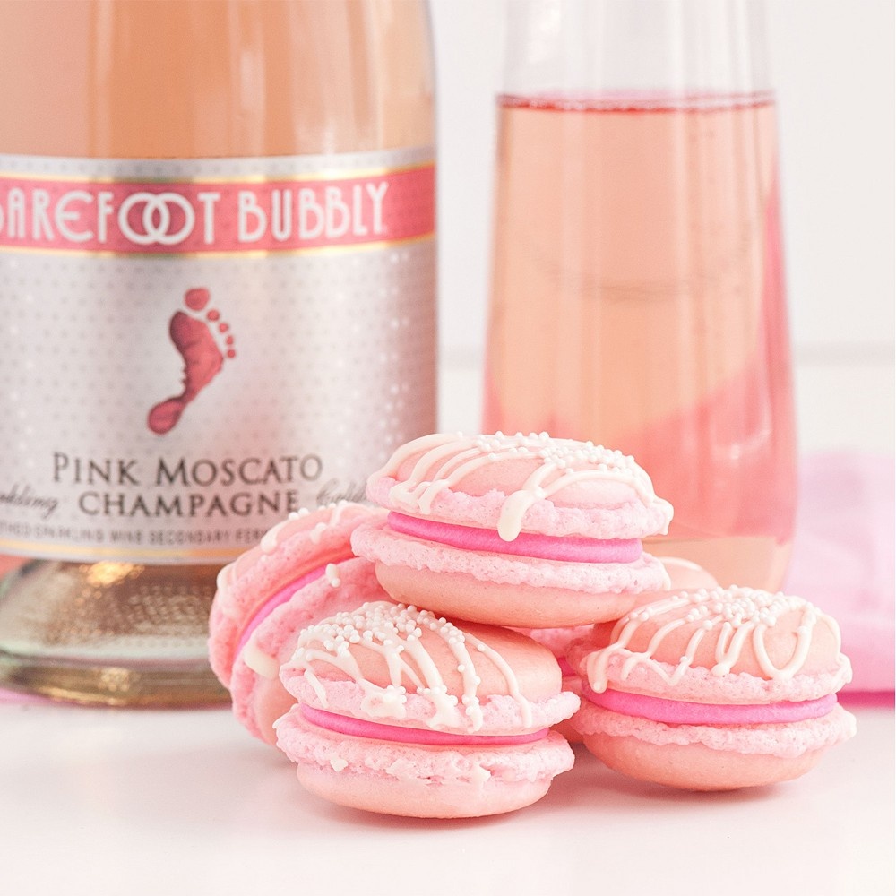 slide 2 of 4, Barefoot Bubbly Pink Moscato, 750 ml
