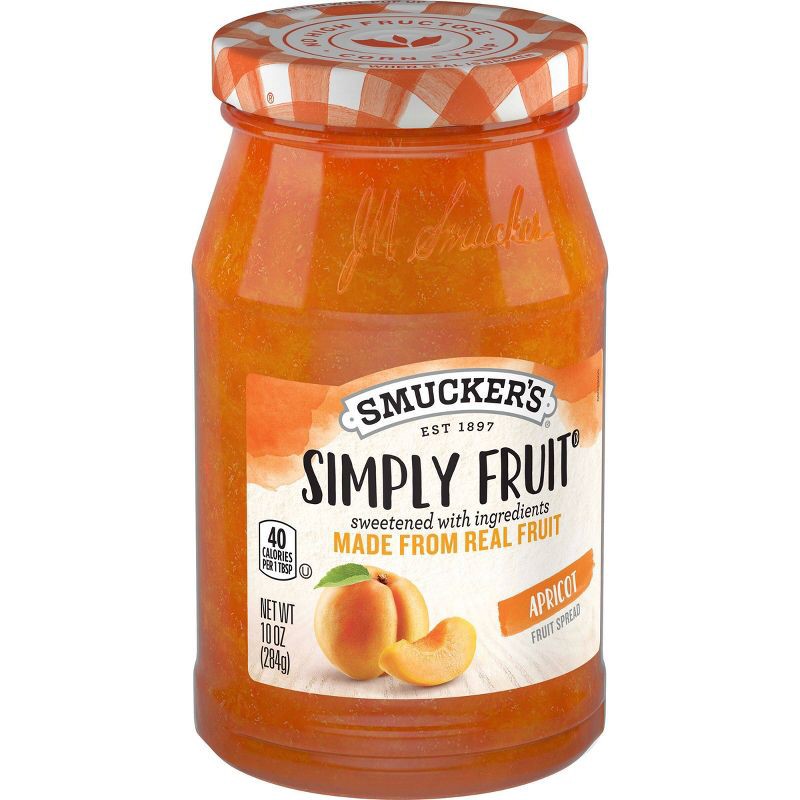 slide 3 of 5, Smucker's Simply Fruit Apricot Fruit Spread - 10oz, 10 oz