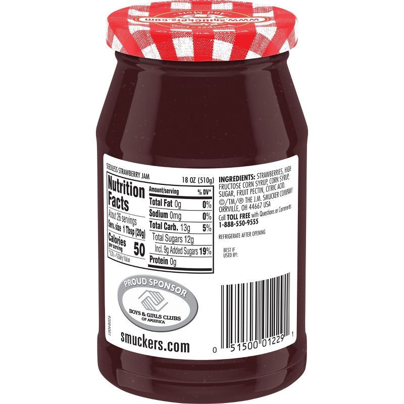 slide 3 of 3, Smucker's Seedless Strawberry Jam - 18oz, 18 oz