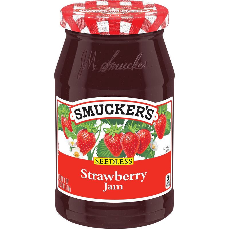 slide 1 of 3, Smucker's Seedless Strawberry Jam - 18oz, 18 oz