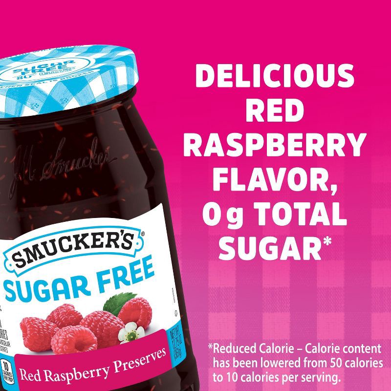 slide 4 of 5, Smucker's Sugar Free Red Raspberry Preserves - 12.75oz, 12.75 oz