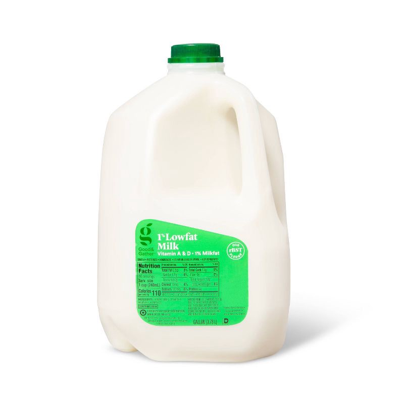 slide 1 of 5, 1% Low Fat Milk - 1gal - Good & Gather™, 1 gal