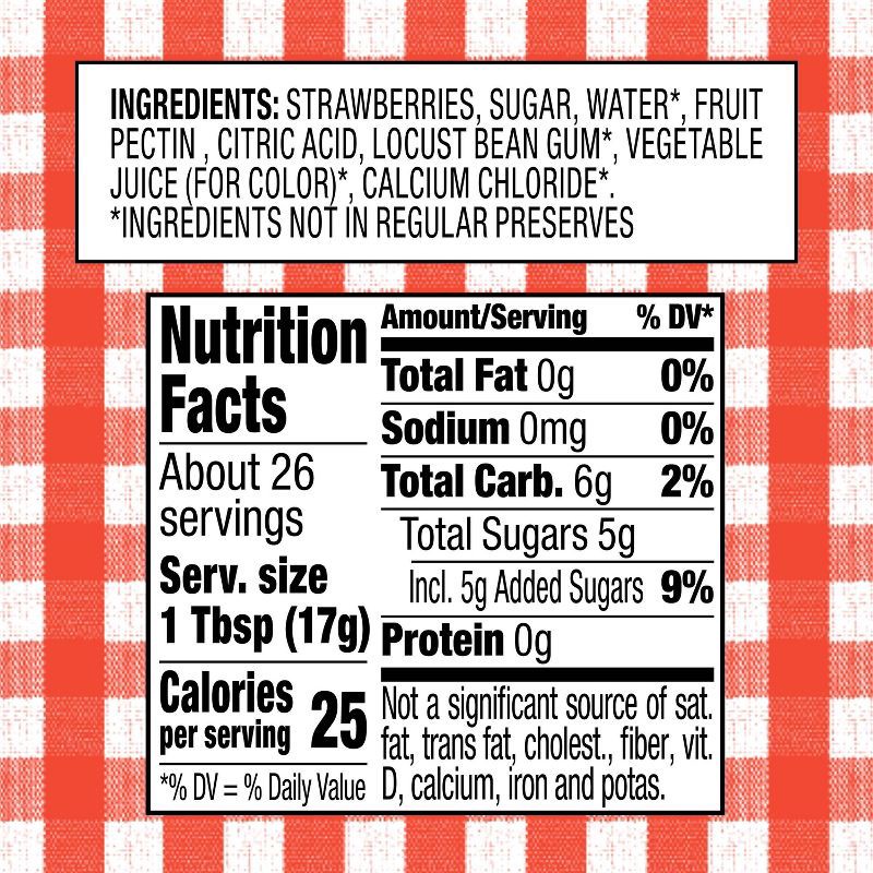 slide 5 of 5, Smucker's Low Sugar Strawberry Preserves - 15.5oz, 15.5 oz