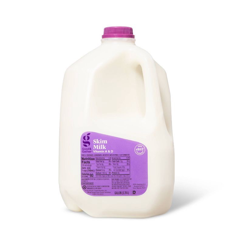 slide 1 of 5, Skim Fat Free Milk - 1gal - Good & Gather™, 1 gal