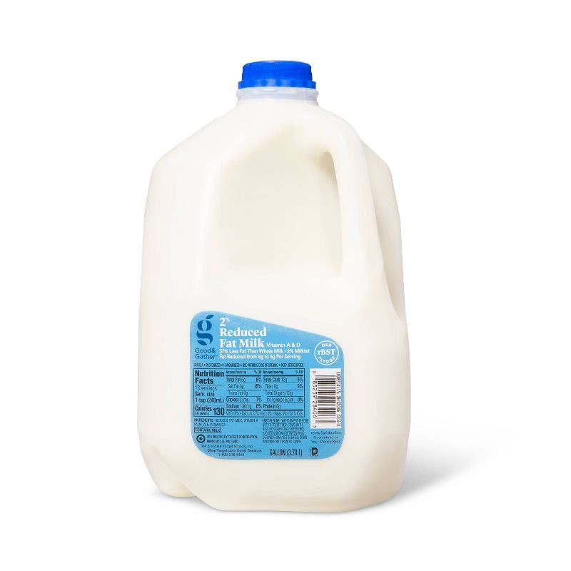 slide 1 of 5, 2% Reduced Fat Milk - 1gal - Good & Gather™, 1 gal