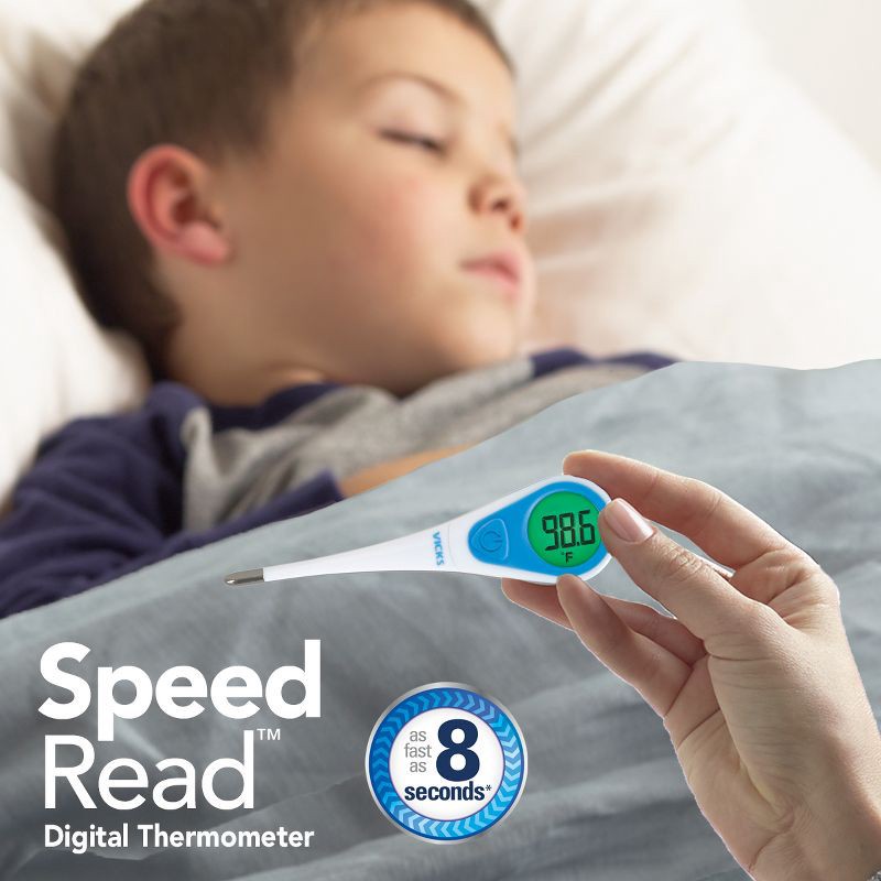 slide 5 of 9, Vicks SpeedRead Digital Thermometer - White, 1 ct