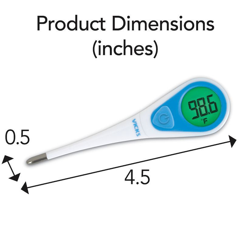 slide 7 of 9, Vicks SpeedRead Digital Thermometer - White, 1 ct