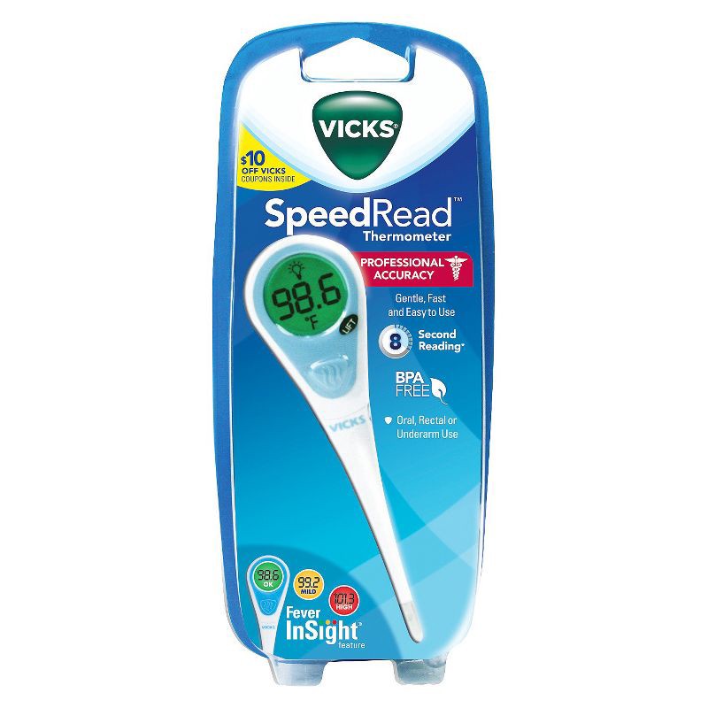 Vicks SpeedRead Digital Thermometer - White 1 ct | Shipt