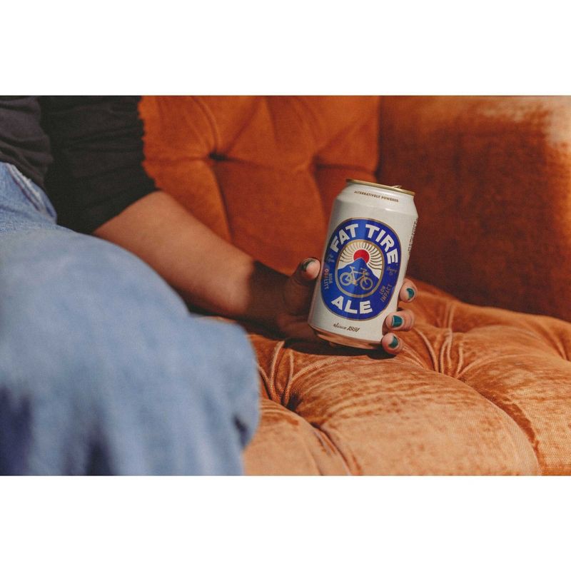 slide 4 of 10, New Belgium Fat Tire Ale Beer - 6pk/12 fl oz Cans, 6 ct; 12 fl oz