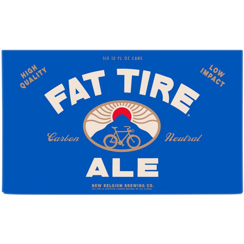 slide 10 of 10, New Belgium Fat Tire Ale Beer - 6pk/12 fl oz Cans, 6 ct; 12 fl oz