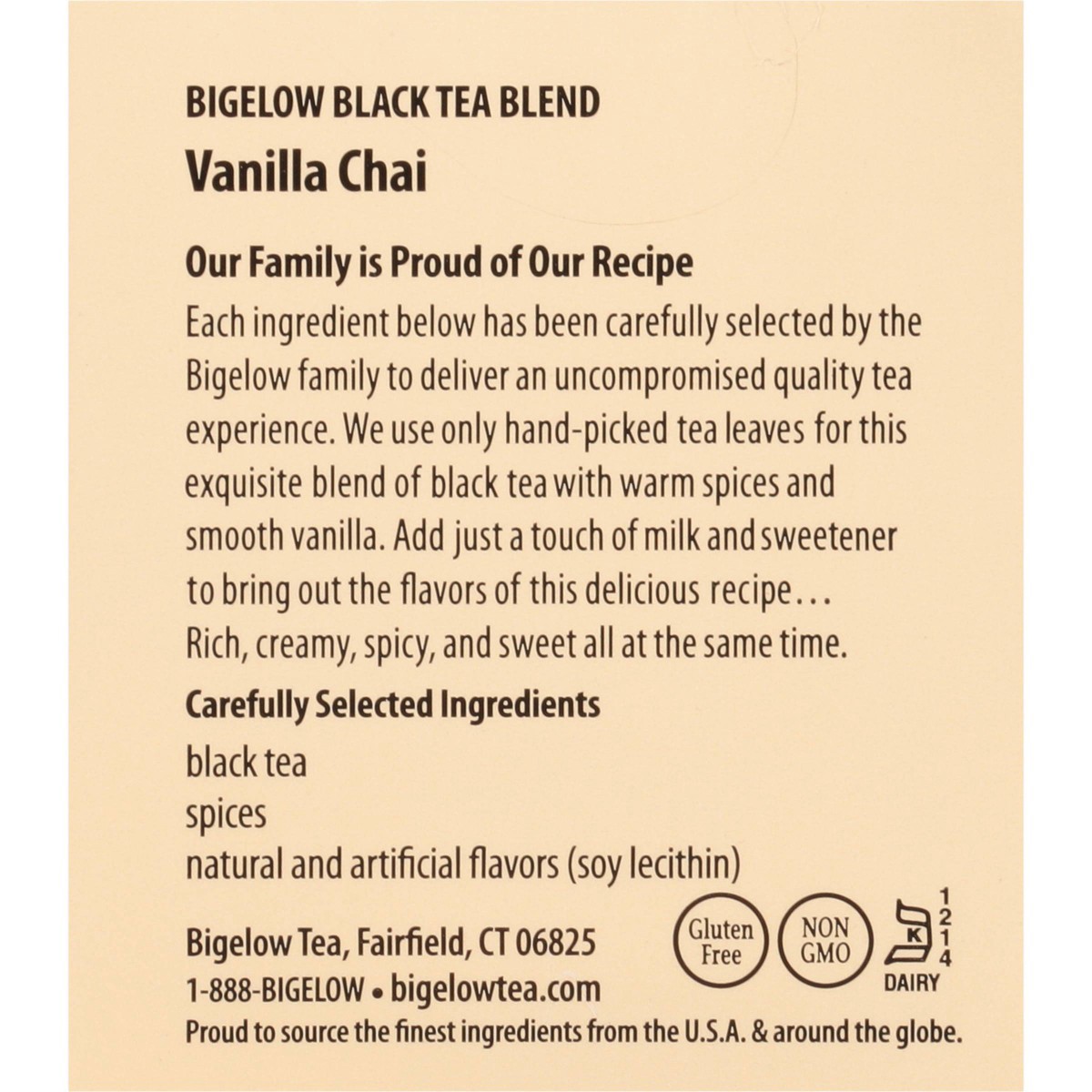 slide 6 of 6, Bigelow Black Tea Vanilla Chai Tea Bags, 20 ct
