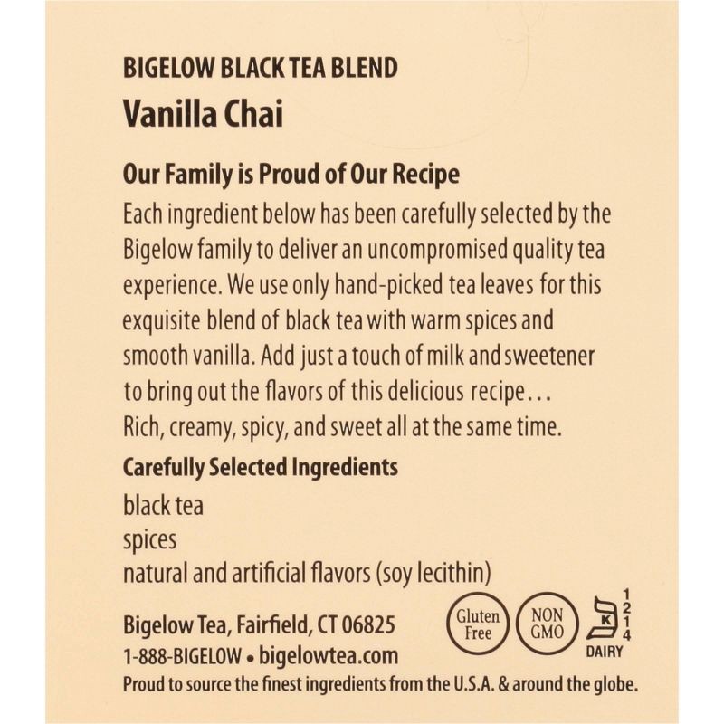 slide 8 of 13, Bigelow Vanilla Chai Black Tea Bags - 20ct, 20 ct