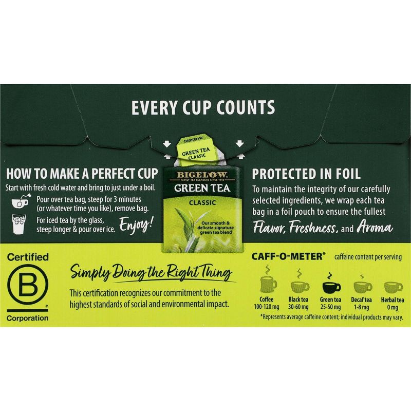 slide 6 of 9, Bigelow Classic Green Tea - 20ct, 20 ct