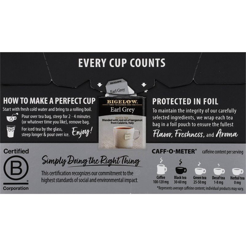 slide 6 of 11, Bigelow Earl Grey Black Tea Bags - 20ct, 20 ct