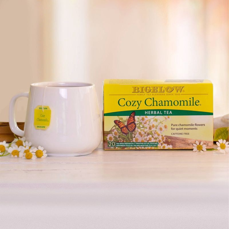 slide 2 of 12, Bigelow Cozy Chamomile Herbal Tea Bags - 20ct, 20 ct