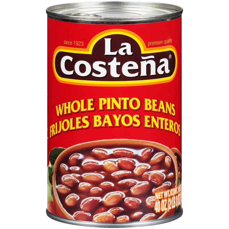 slide 1 of 6, La Costeña Whole Pinto Beans, 40 oz