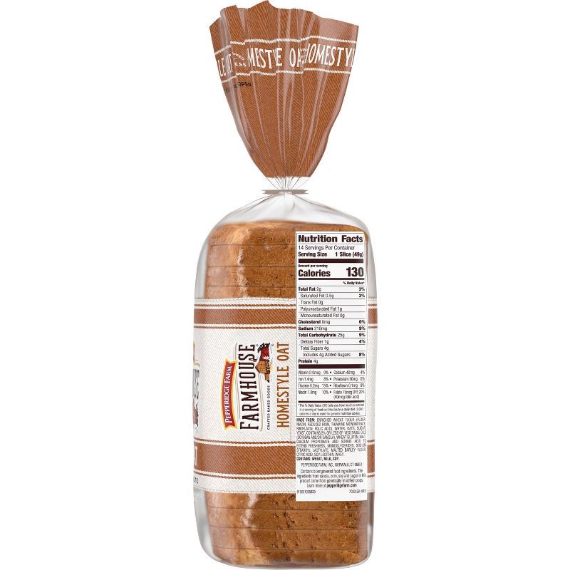 slide 6 of 8, Pepperidge Farm Farmhouse Oatmeal Bread - 24oz, 24 oz