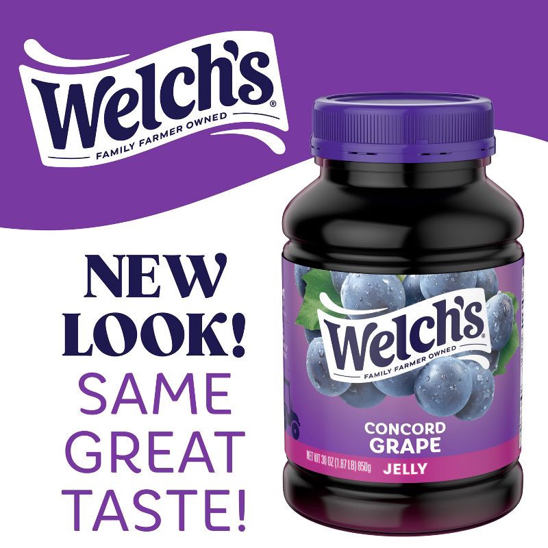 slide 5 of 6, Welch's Concord Grape Jelly - 30oz, 30 oz