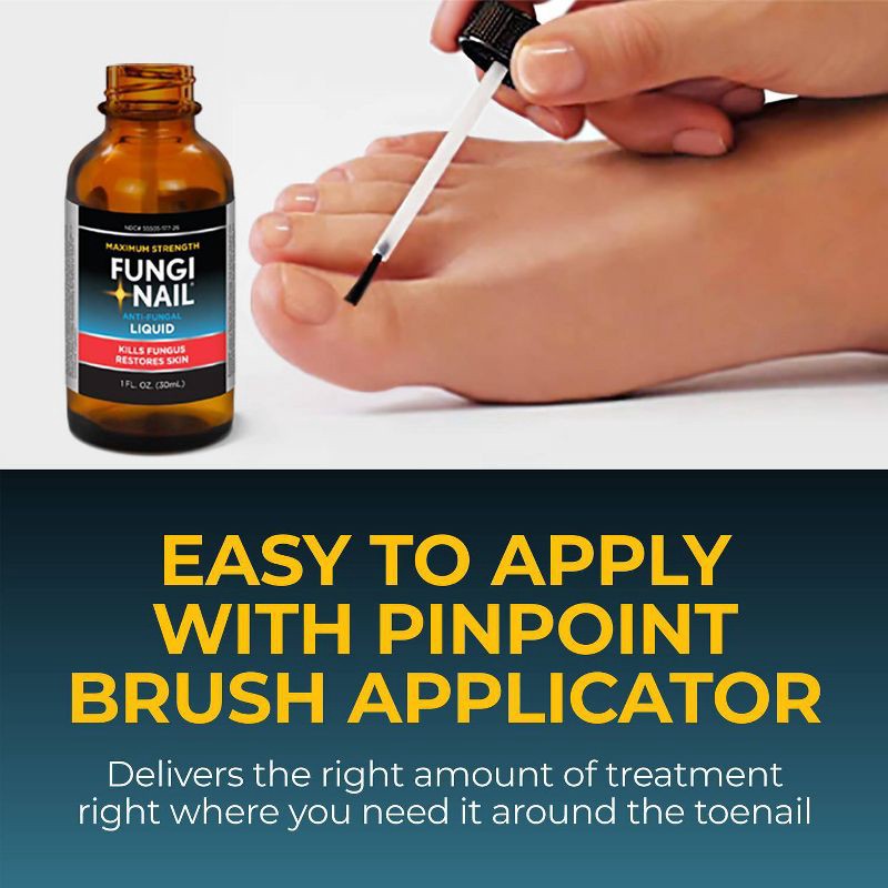 slide 5 of 8, Fungi Nail Anti-Fungal Solution and Brush - 1 fl oz, 1 fl oz