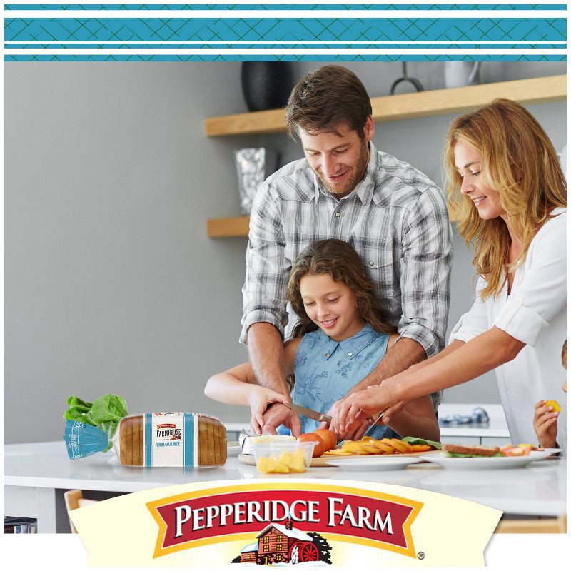 slide 3 of 8, Pepperidge Farm Farmhouse Whole Grain White Bread - 24oz, 24 oz