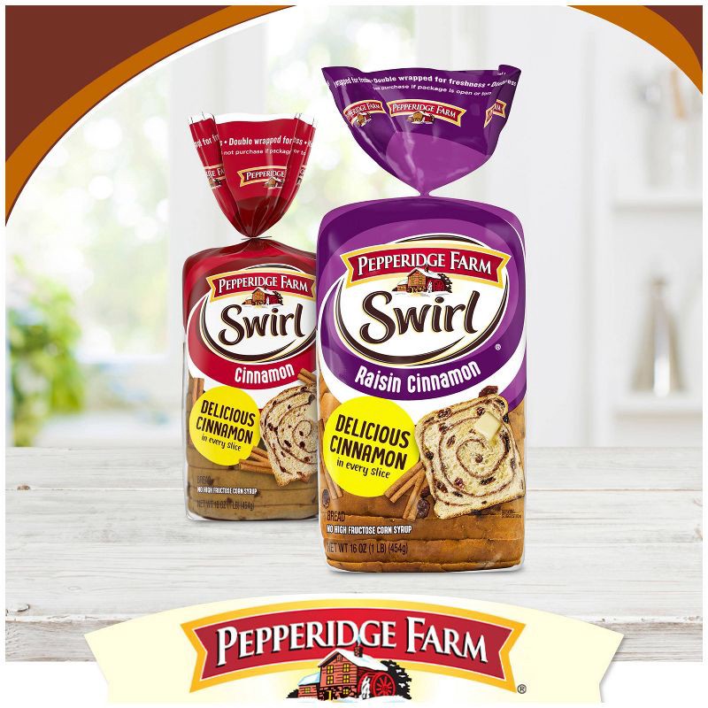 slide 4 of 8, Pepperidge Farm Brown Sugar Cinnamon Swirl Breakfast Bread - 16oz, 16 oz