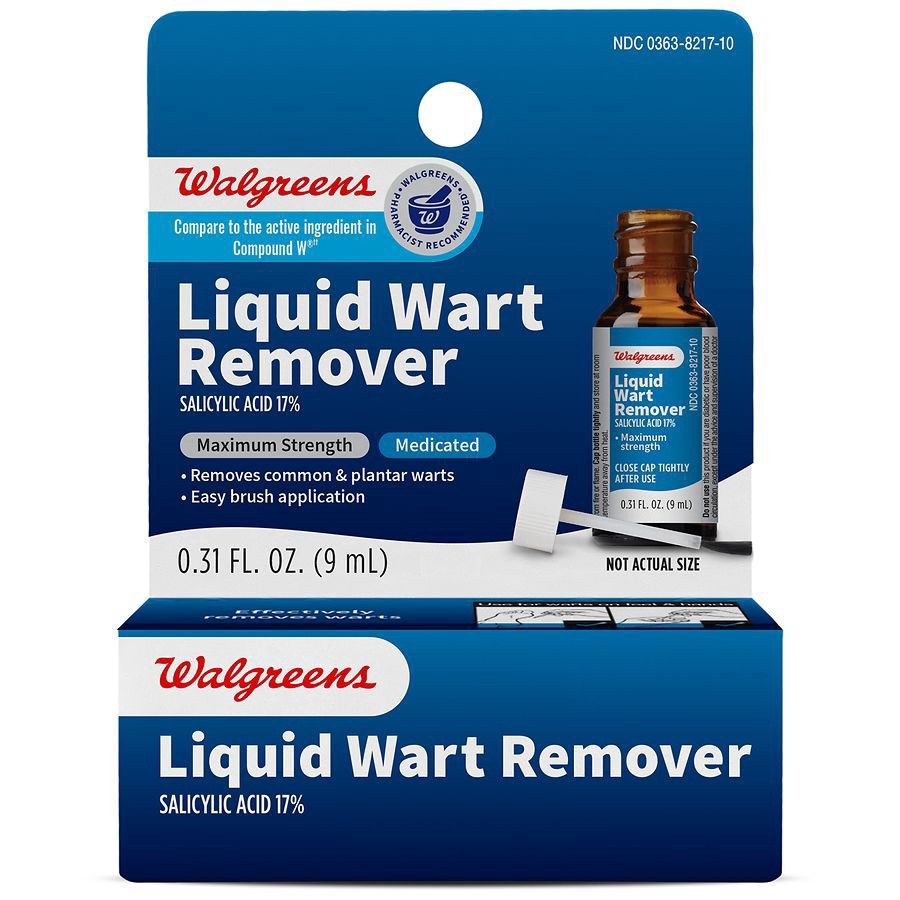 slide 1 of 4, Walgreens Liquid Wart Remover, 0.31 fl oz