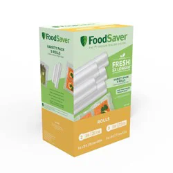 FoodSaver 8"& 11" Heat-Seal Rolls - FSFSBF0746-000: Vacuum Sealer Bags, Clear Plastic, 5 Pieces, FoodSaver Seals