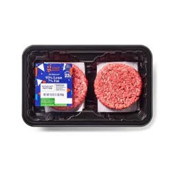 Fresh 93/7 Ground Beef Burger Patties - 1lb - Good & Gather™