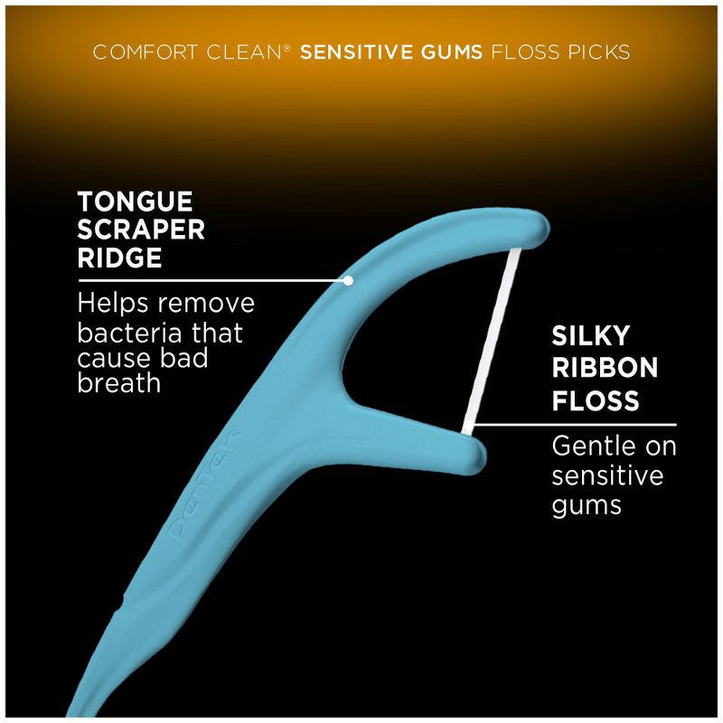 slide 4 of 11, DenTek Comfort Clean Floss Picks For Sensitive Gums - 150ct, 150 ct