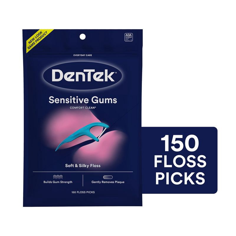 slide 11 of 11, DenTek Comfort Clean Floss Picks For Sensitive Gums - 150ct, 150 ct