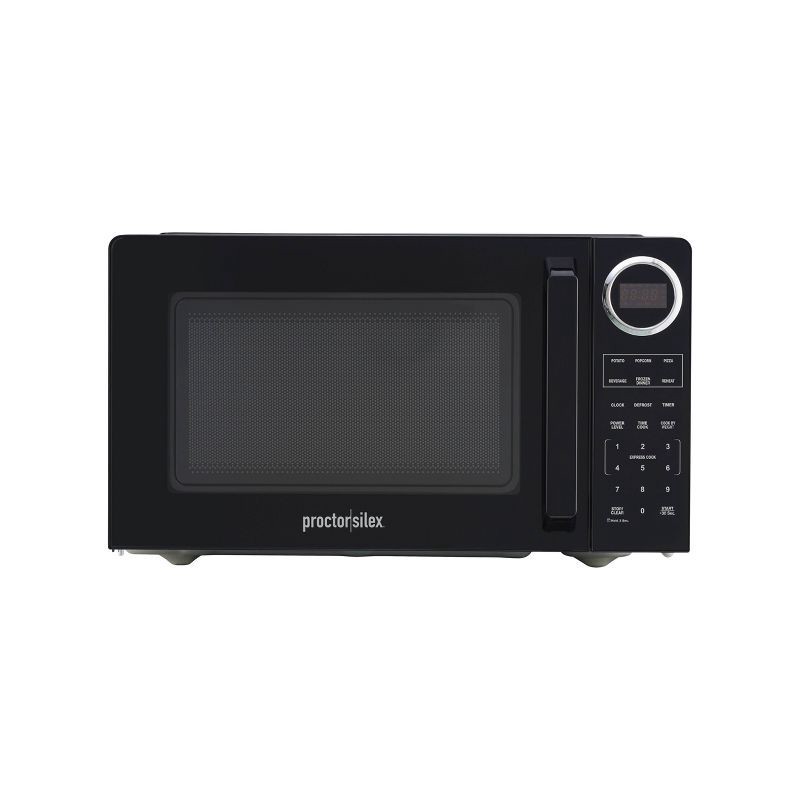 slide 1 of 1, Proctor Silex 0.9 cu ft 900 Watt Microwave Oven - Black, 1 ct