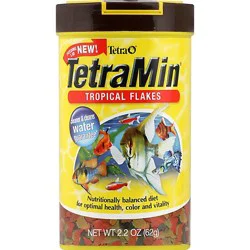 Tetra Fish Food Tetramin Tropical Flakes Jar - 2.2 Oz