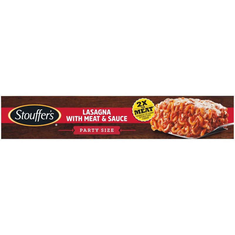 slide 4 of 5, Stouffer's Party Size Frozen Lasagna with Meat & Sauce - 90oz, 90 oz