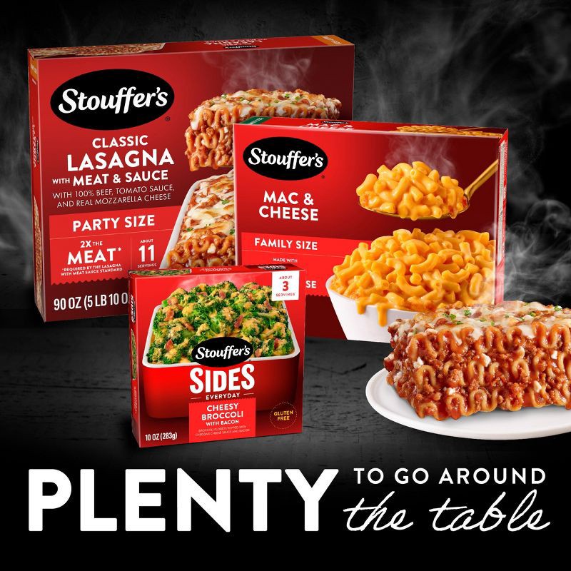 slide 5 of 8, Stouffer's Party Size Frozen Lasagna with Meat & Sauce - 90oz, 90 oz