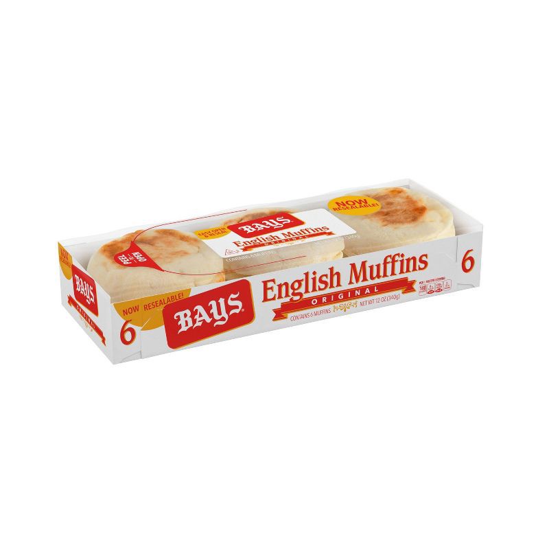 slide 1 of 6, Bays Original English Muffins - 12oz/6ct, 6 ct; 12 oz