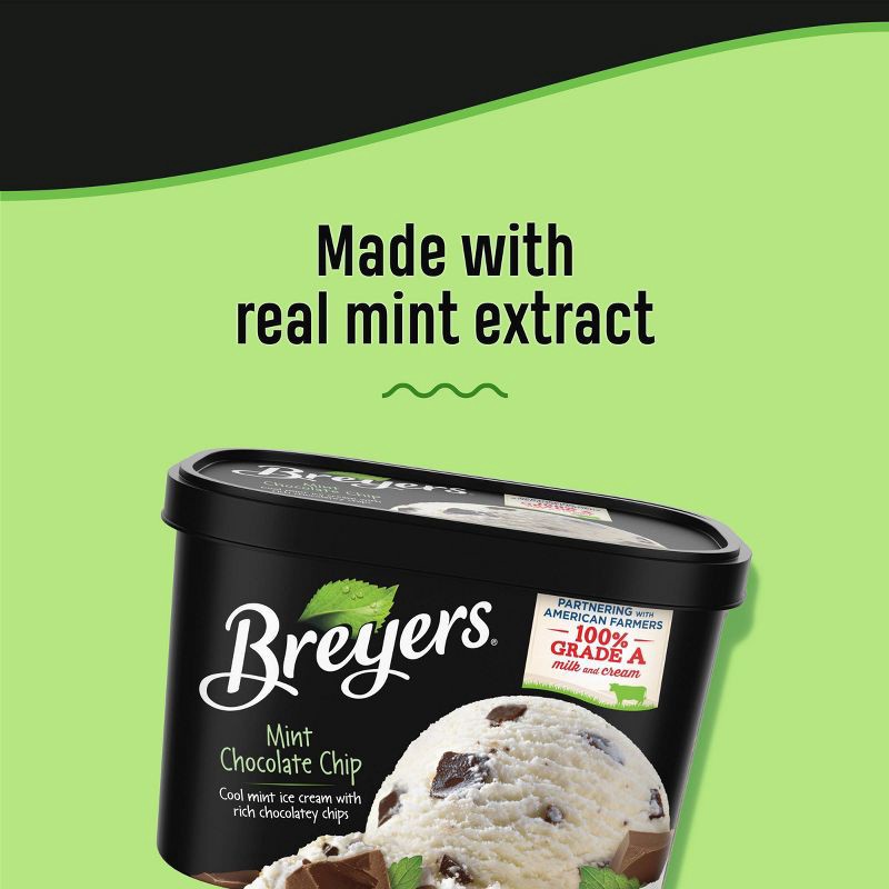 slide 3 of 7, Breyers Ice Cream Mint Chocolate Chip Ice Cream - 48oz - Breyers, 48 oz