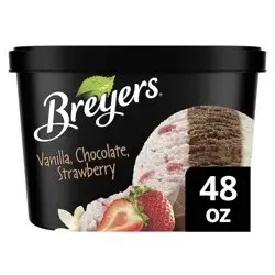 Breyers Ice Cream Breyers Vanilla Chocolate Strawberry Ice Cream - 48oz