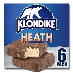 Klondike Heath Vanilla Bars Frozen Dairy Dessert - 6pk/24 fl oz