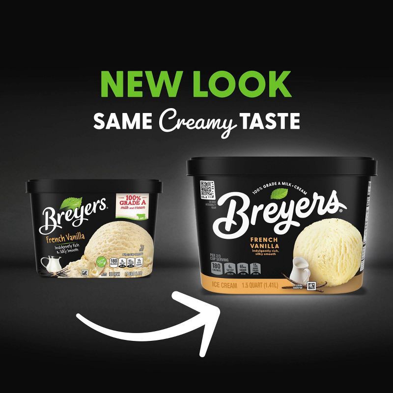 slide 2 of 9, Breyers Ice Cream Breyers Original French Vanilla Ice Cream - 48oz, 48 oz