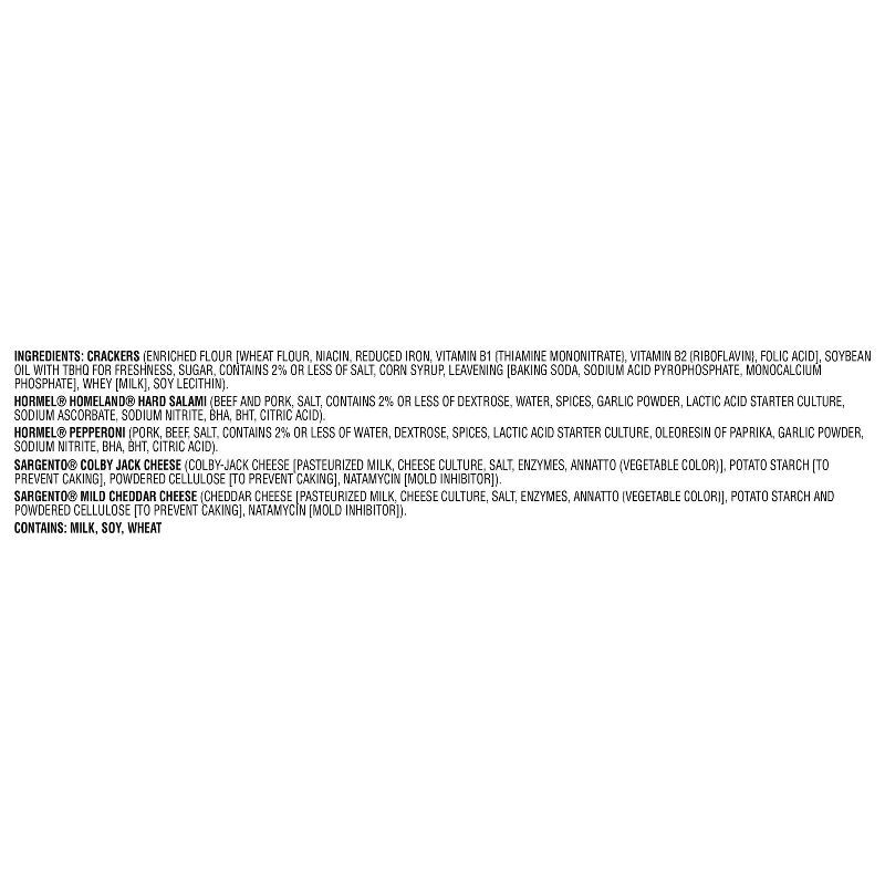 slide 7 of 9, Hormel Gatherings Hard Salami, Pepperoni, Cheese & Crackers Charcuterie Party Tray - 28oz, 28 oz