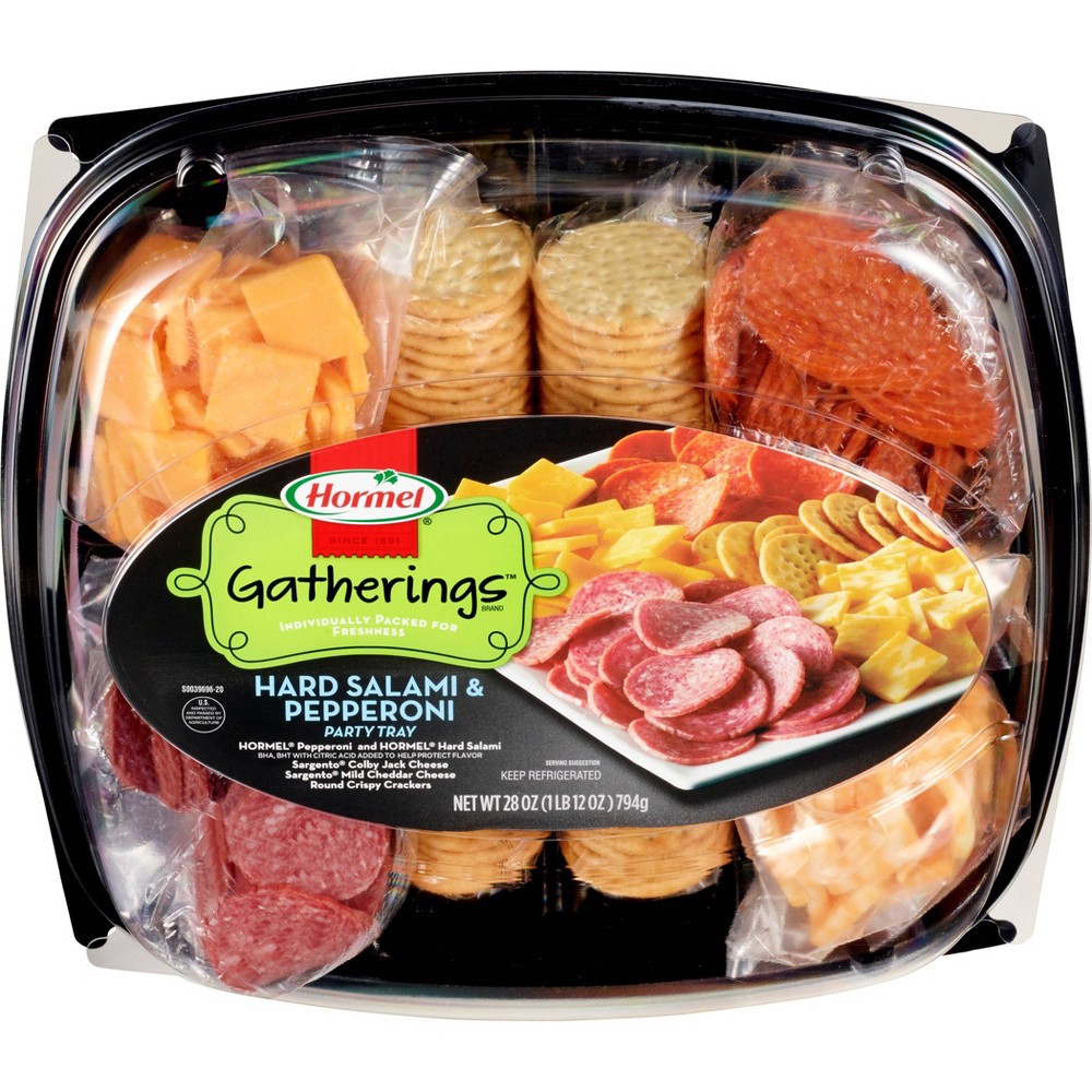 Hormel® Gatherings™ Hard Salami & Pepperoni Party Tray 28 oz. Container ...