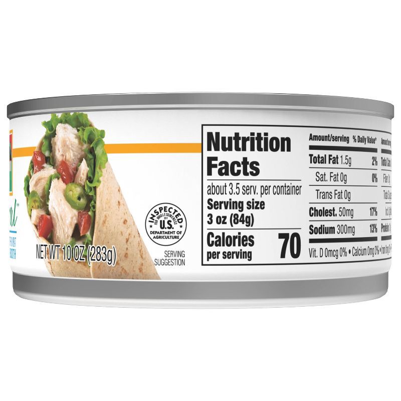 slide 3 of 8, Valley Fresh White & Dark Chicken in Water - 10oz, 10 oz