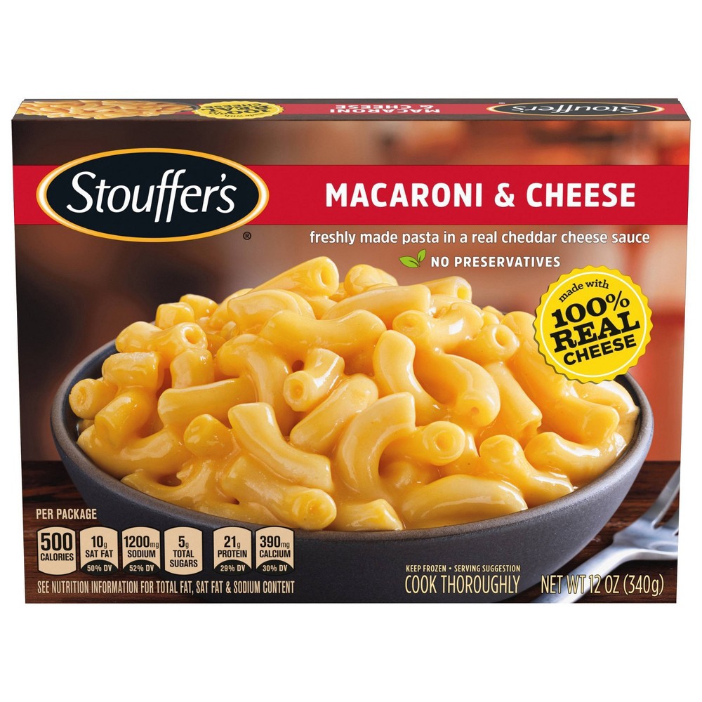 slide 6 of 9, Stouffer's Macaroni & Cheese Frozen Meal, 12 oz