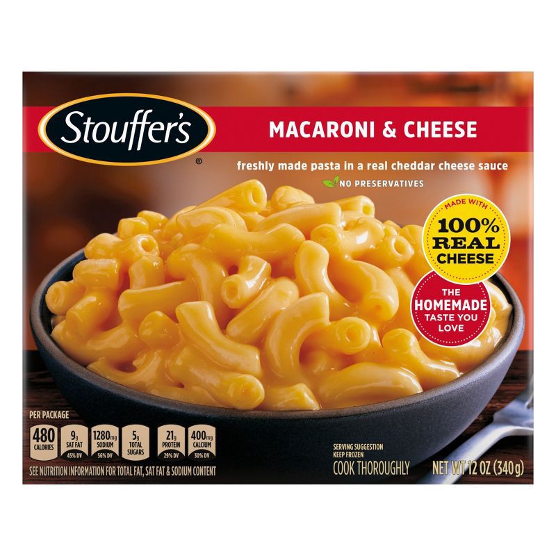 slide 1 of 11, Stouffer's Mac and Cheese Frozen Meal - 12oz, 12 oz