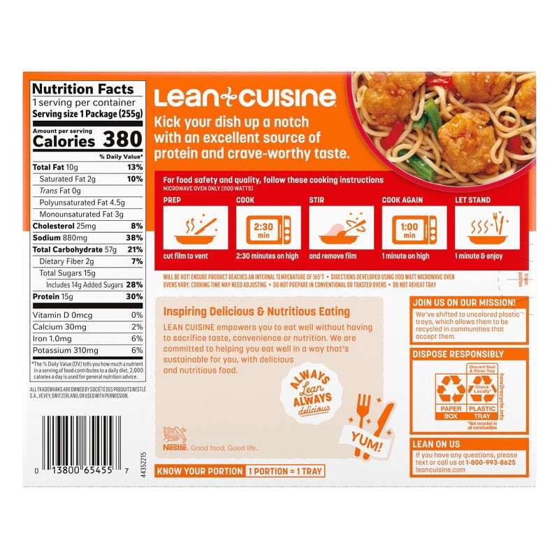 slide 3 of 11, Lean Cuisine Cafe Cuisine Frozen Sesame Chicken - 9oz, 9 oz