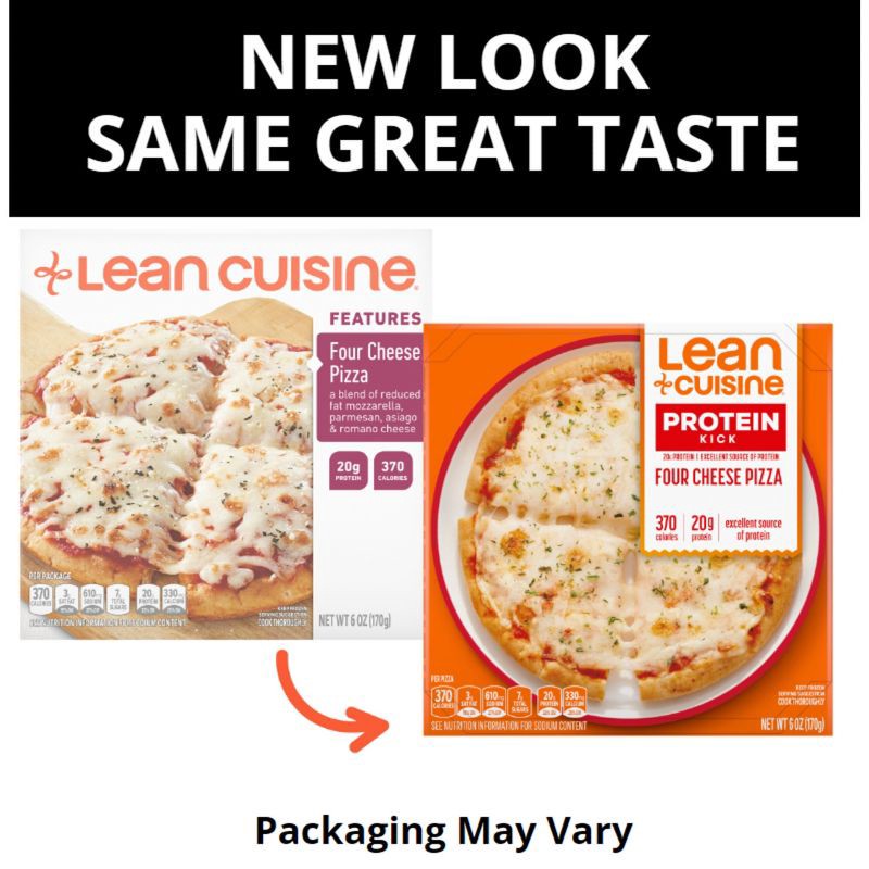 slide 3 of 10, Lean Cuisine Protein Kick Four Cheese Frozen Pizza - 6oz, 6 oz